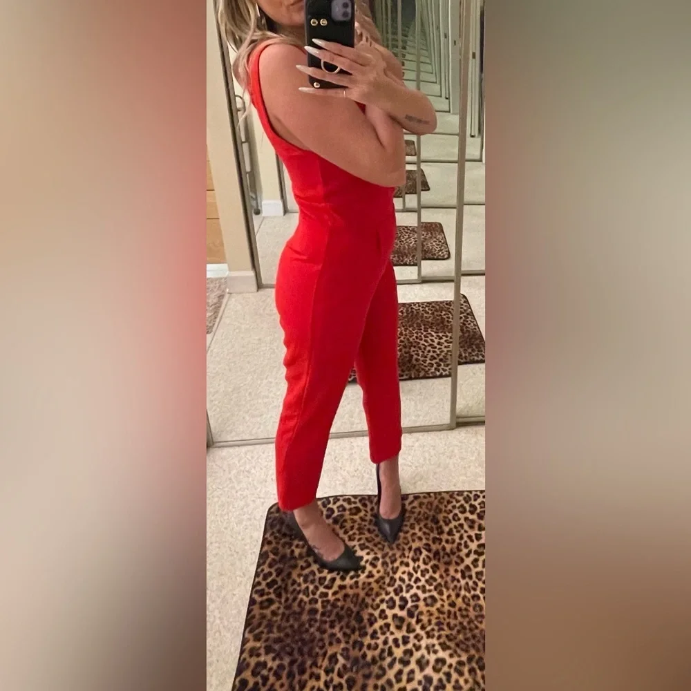 SIENNA SKY red crop jumper Size medium​ - Picture 11 of 11